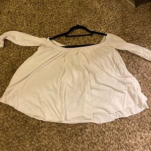 long sleeve off the shoulder top